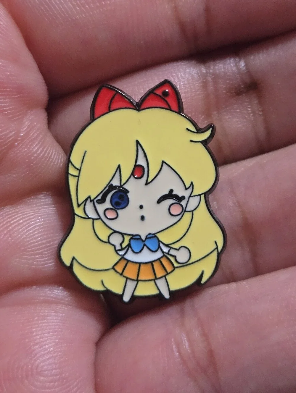 Sailor Venus Enamel Pin - Yellow, Orange, Blue